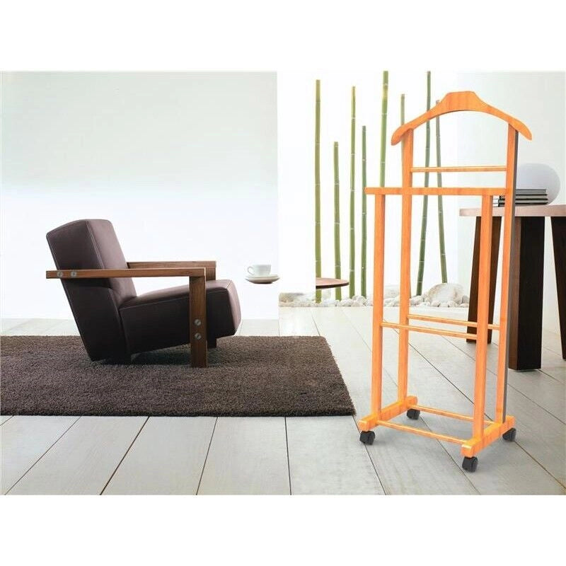 SET 2 MAURY'S DOPPIO INDOSSATORE DA CAMERA LEGNO DI FAGGIO 43 X 33 X 105 H
