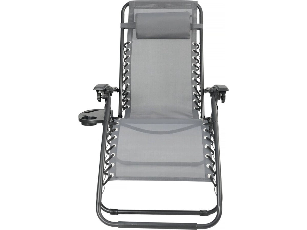 Sedia da giardino rilassante Sintra Zero Gravity - Grigio