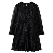 Abito per Bambine a Maniche Lunghe Nero 116 14884