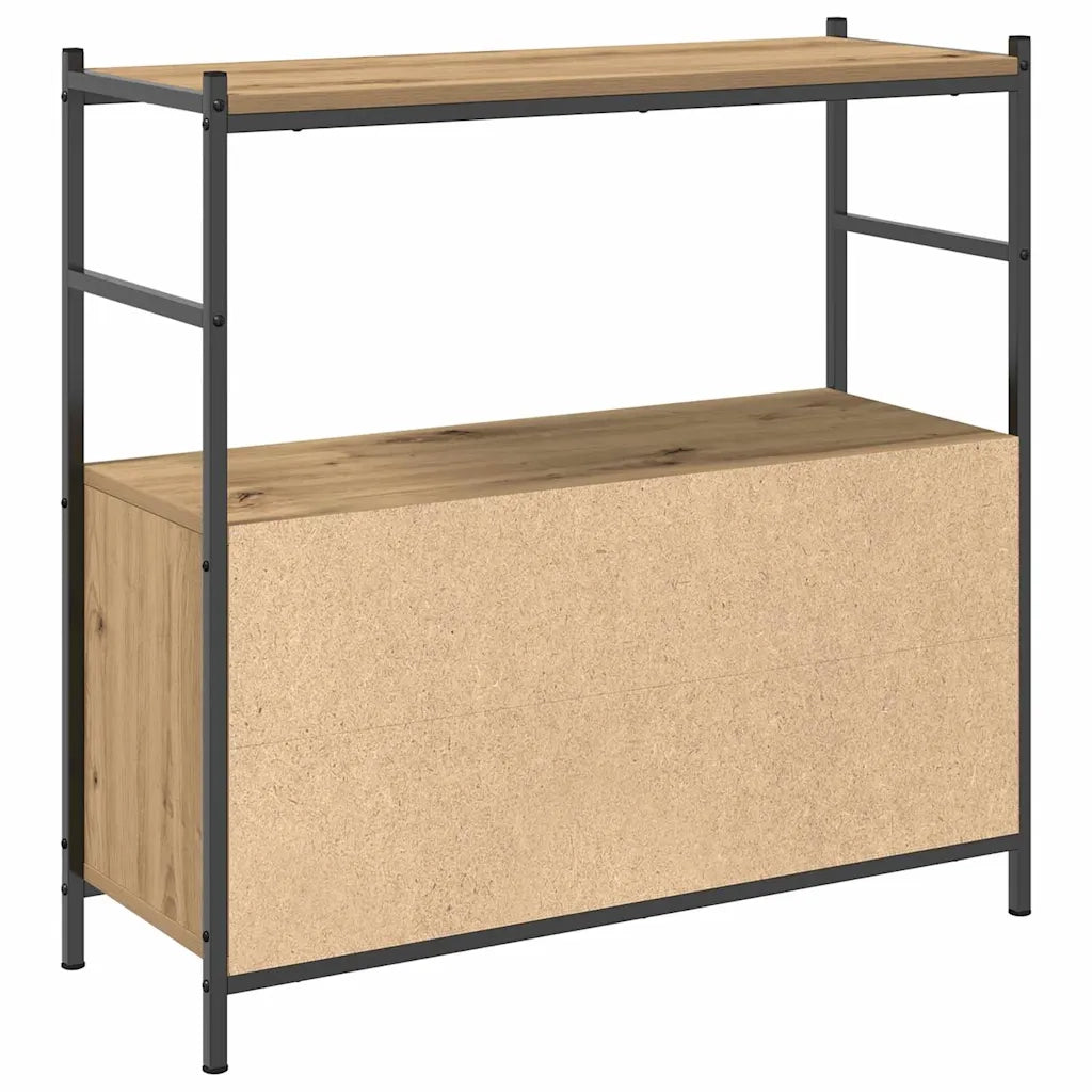 Libreria-Scaffale per Libri-Mobile di Stoccaggio rovere artigianale 80 x 30 x 78.5 cm Legno multistrato