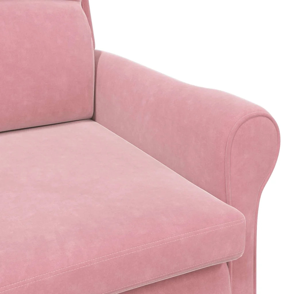 Poltrona | Sedia Relax Rosa Velluto