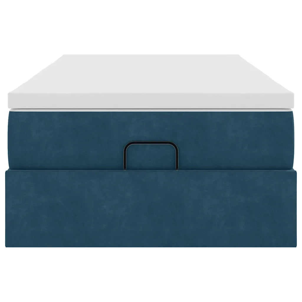 Struttura Letto Pouf con Materasso 90x190 cm in Velluto 3311157