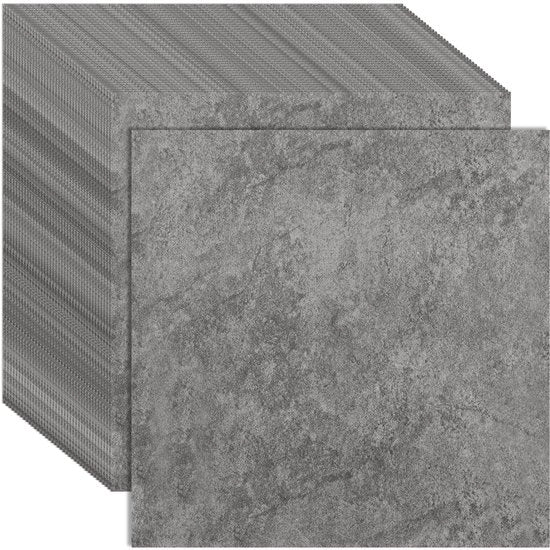 Pavimento in PVC - Autoadesivo - Finestra Marbled - Grigio - Piastrelle Acqua Resistenti - Ideali per la Ristrutturazione - 30 x 30 cm