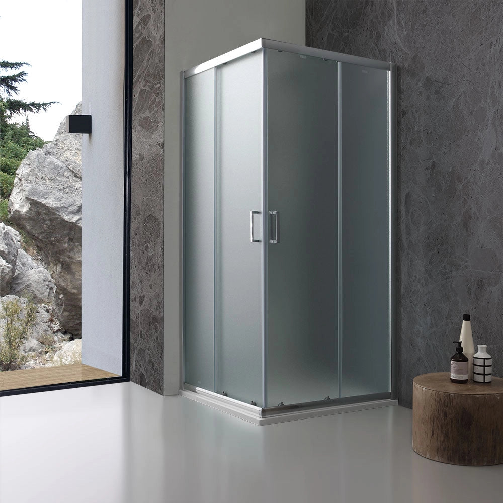 Box doccia angolare 90x90 cristallo opaco