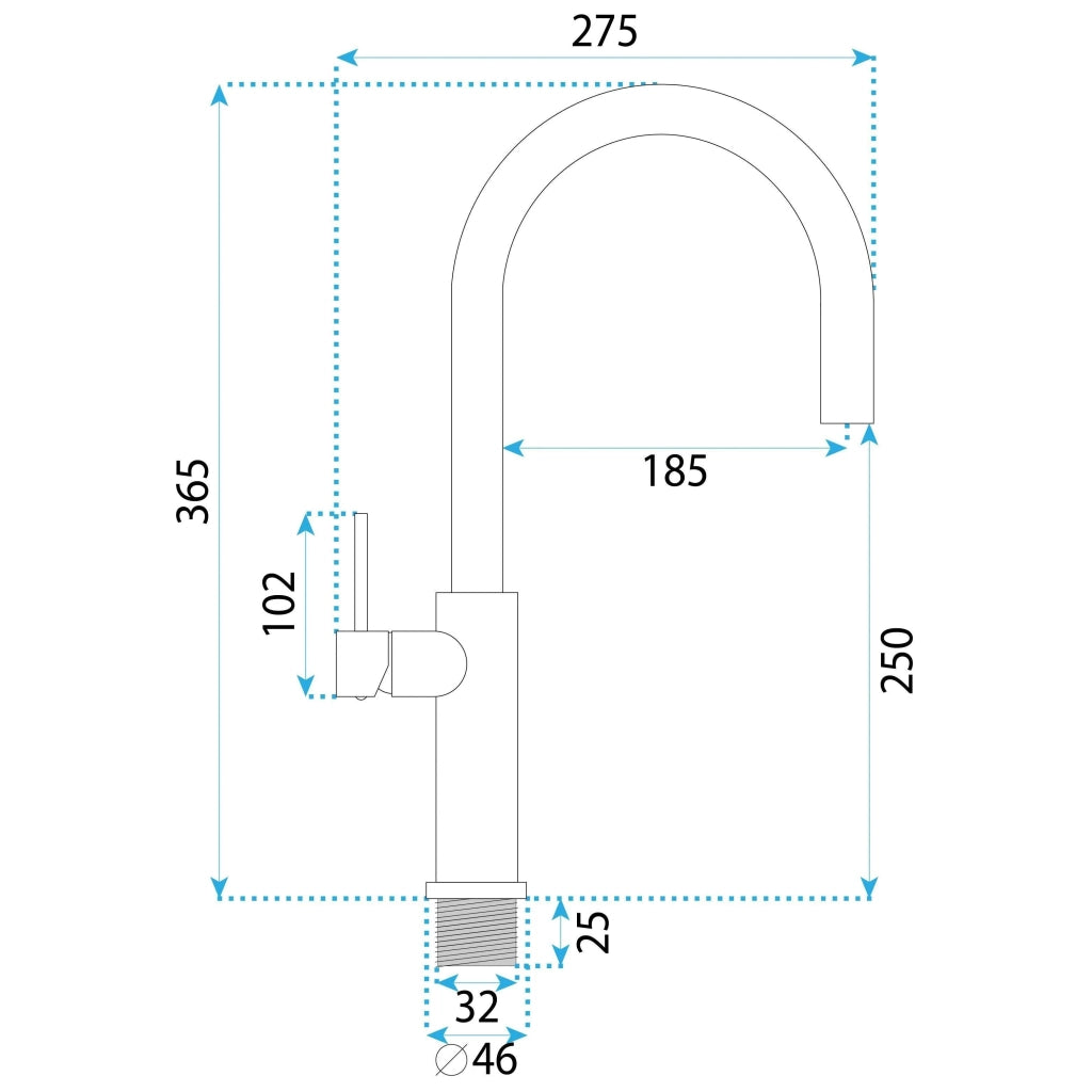 Rubinetto Da Cucina Rea Rivo Black