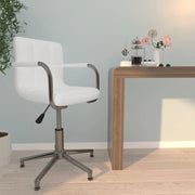Sedia da Ufficio Girevole Bianca in Similpelle 334749