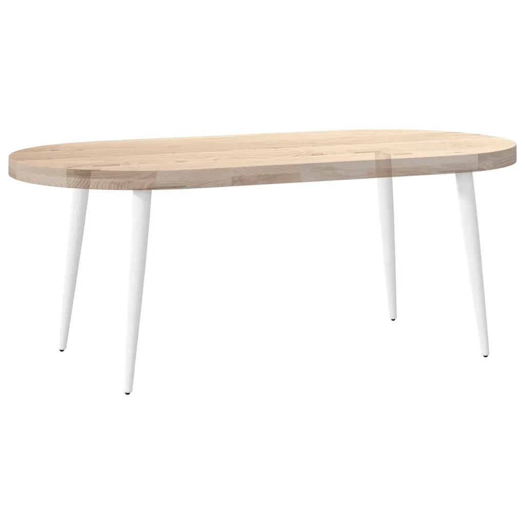 Gambe per Tavolino da Caff¨¨ Forma Conica 4 pz-Set di 4 Gamba per Tavolo Bianche 42-43 cm Acciaio