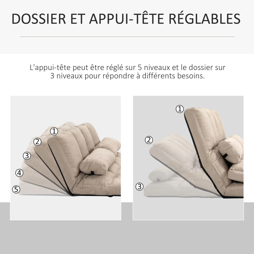 Poltrona reclinabile con cuscini ¨C Minimal ¨C grigio scuro