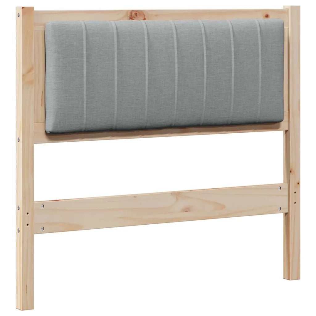 Testiera imbottita-Testiera con Cuscini-Testata Marrone 90 cm Pino massello 904828