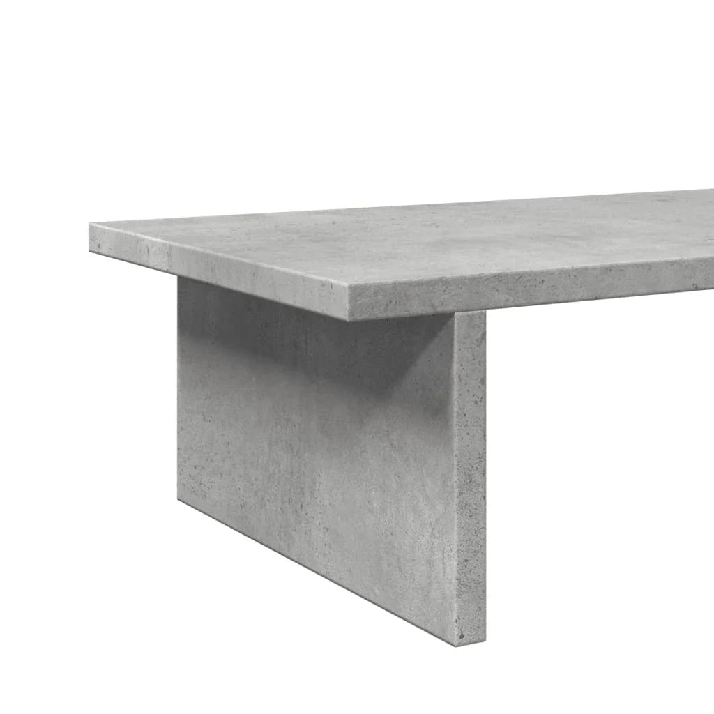 Supporto per monitor mobile da scrivania 100 x 27 x 15 cm legno composito grigio 02_0044842