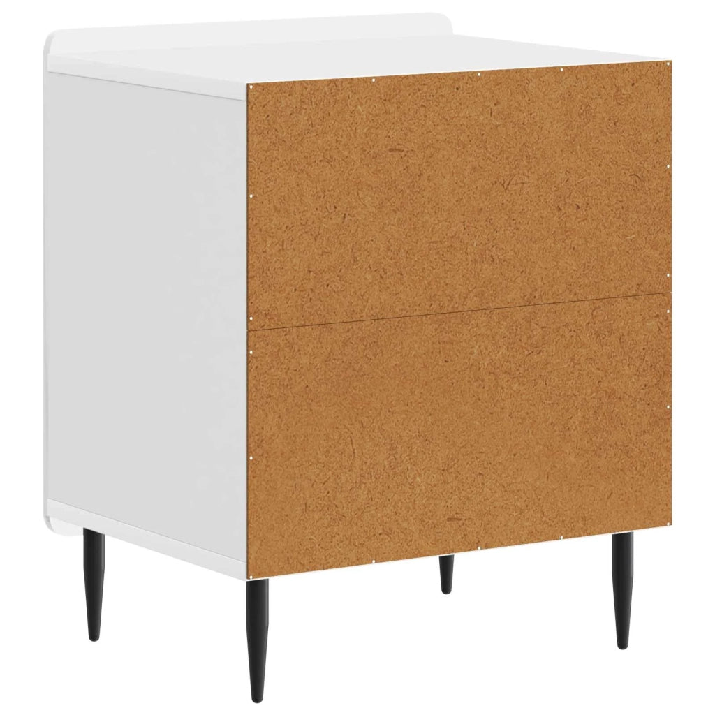Armadio da Notte Bianco Lucido 43 x 34,5 x 52 cm 894343