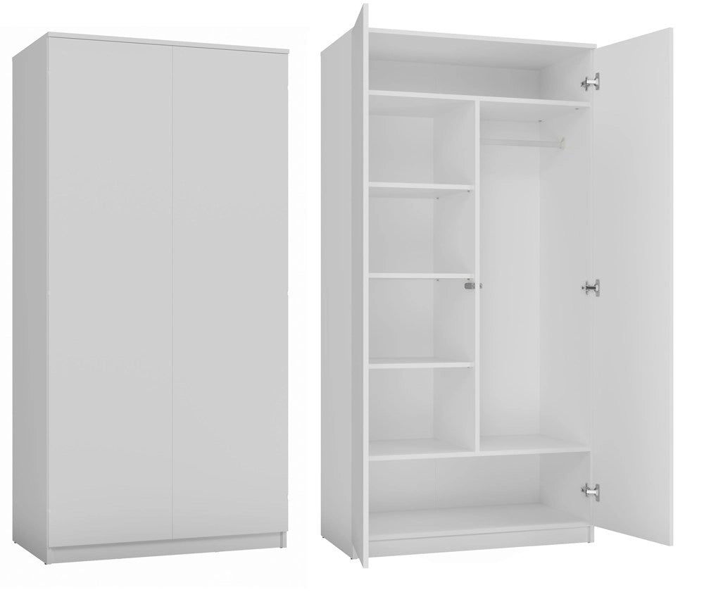 Armadio MALWA SD-90 bianco guardaroba