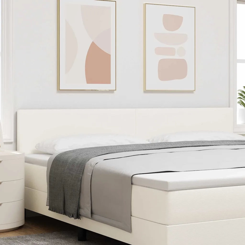 Testiera | Testata LED con strisce LED Crema 200 cm Tessuto in Cords