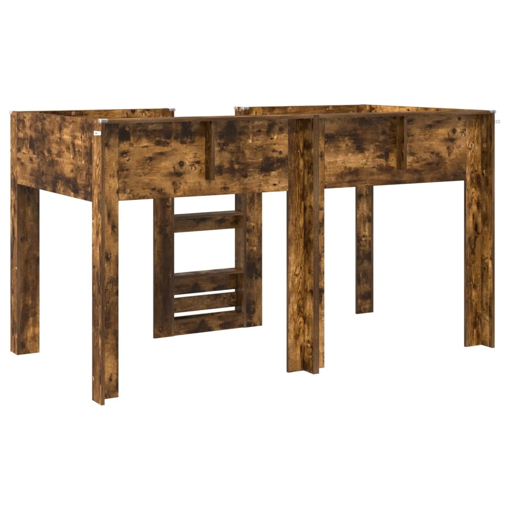 Letto a Castello per Bambini Rovere fumé 80 x 200 cm 3410487