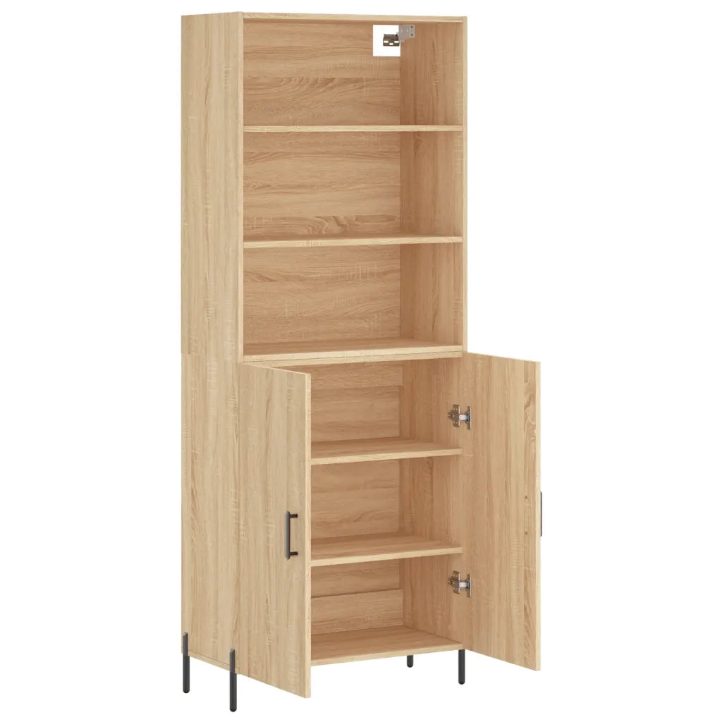 Credenza Rovere Sonoma 69,5x34x180 cm in Legno Multistrato 3189264