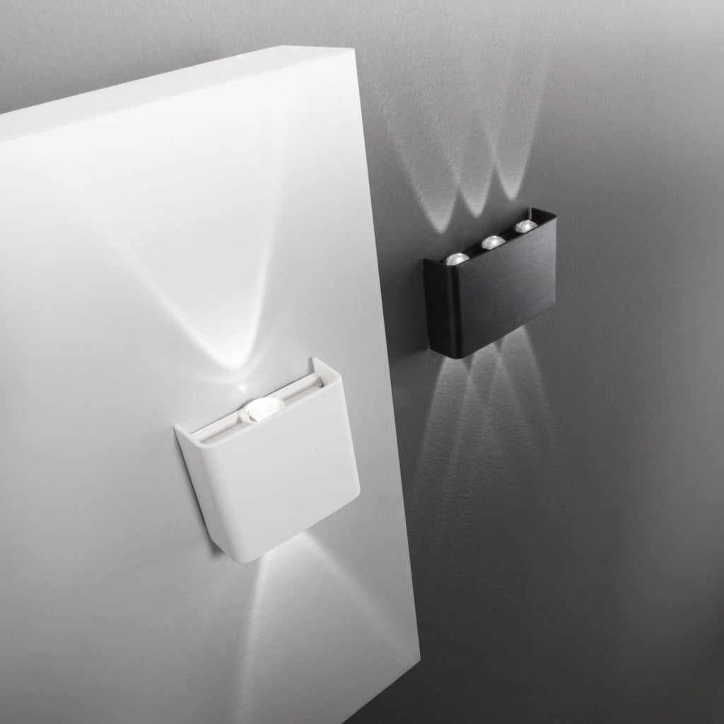 APPLIQUE BIEMISSIONE LED KLEIN NERA 6W 600LMCCT 3000K / 4000K IP65 16X4X10CM