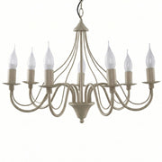 Lampadario Victoria taupe 7xE14 dimmerabile Pure Lume