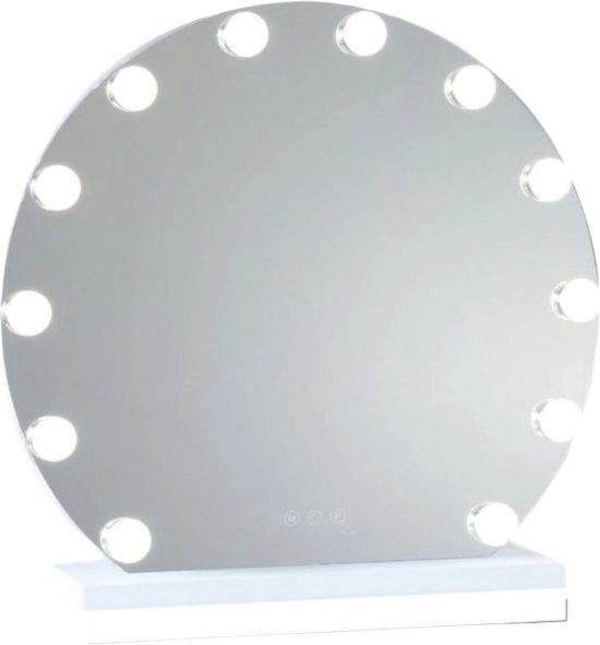 Specchio con Illuminazione a LED - 12 LED - Controllo a Tasto