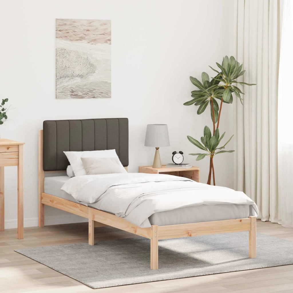 Letto con Testiera Rivestita-Struttura Letto con Testiera Talpa 75 x 190 cm Pino massello 893184