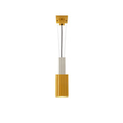 Sospensione Vintage Metra Ceramica Crema E Giallo 1 Luce E27