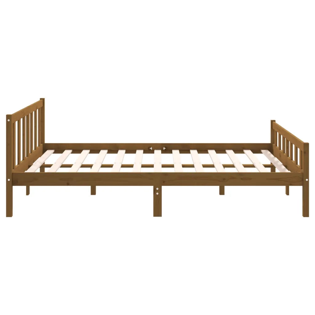Giroletto senza Materasso Ambrato in Legno di Pino 120x200 cm 810677