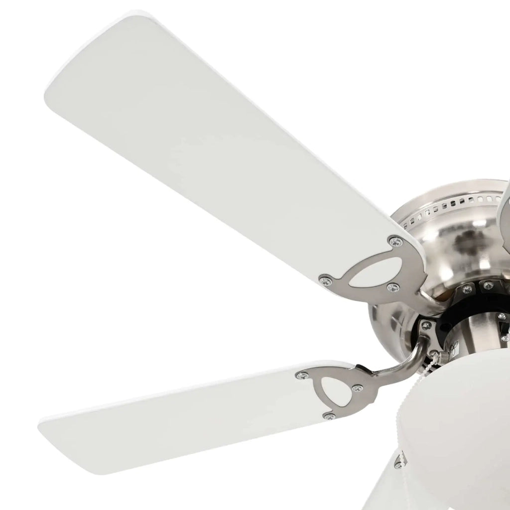 Ventilatore da soffitto con luce Ø 82 cm Bianco 42035660