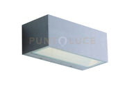 APPLIQUE BIEMISSIONE LED TWIN NIKEL 12W 1560LM CCT 3000K / 4000K IP54 6,5X8,9X14CM