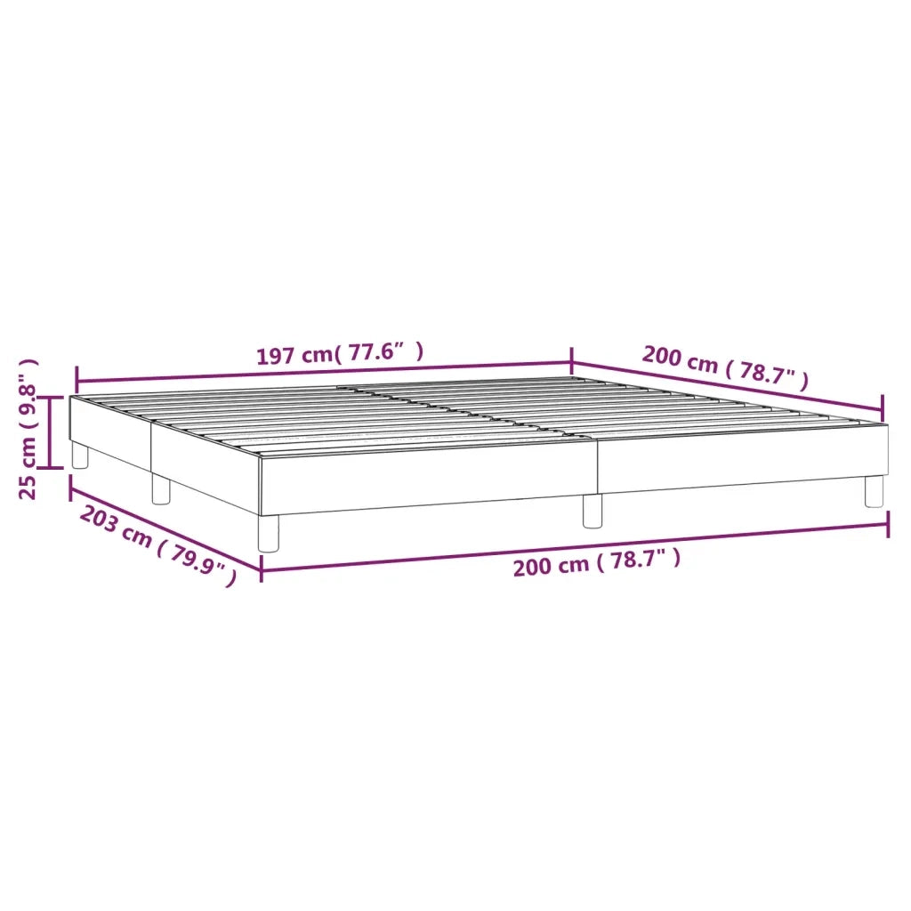 Letto matrimoniale | Letto per adulti | Struttura Letto a Rete a Molle Grigio Chiaro 200x200 cm Velluto