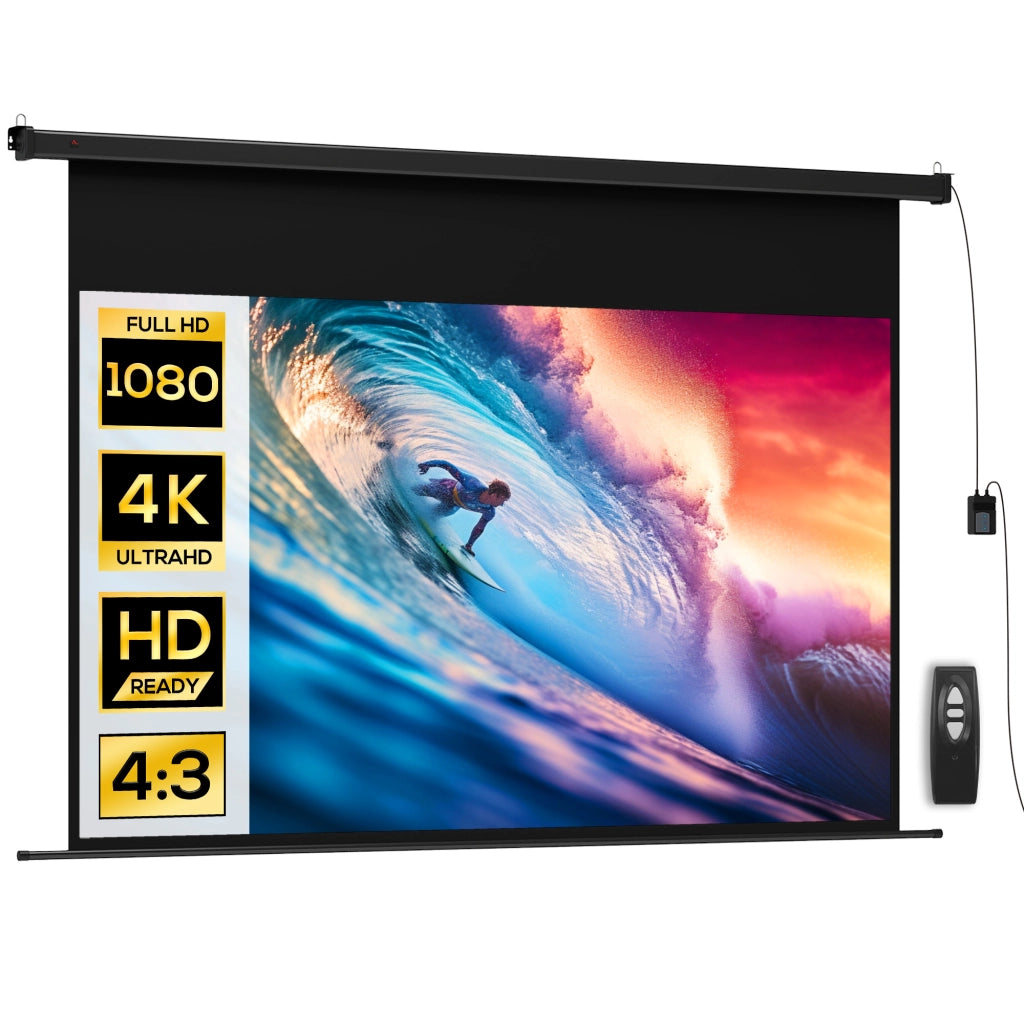 Videoproiettore Schermo 100 Pollici ¨C Minimal ¨C Montaggio a Parete o Soffitto 16:9 4K HD