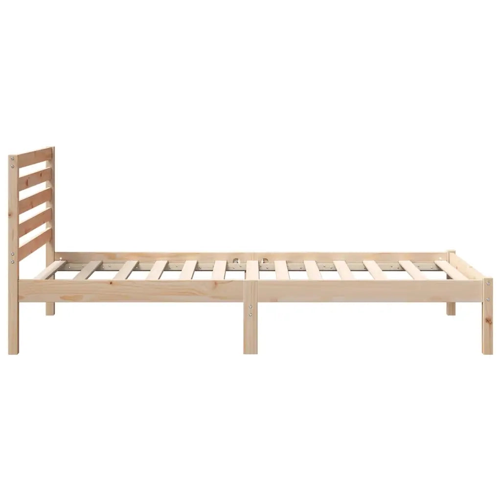 Struttura del letto-Giroletto Marrone 100 x 200 cm Pino massello 912237