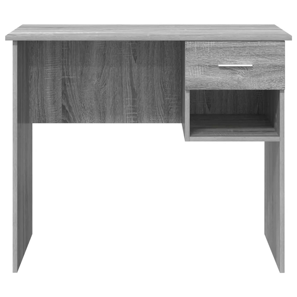 Scrivania | Tavolo da Ufficio Grigio Sonoma 90 x 49 x 75 cm Legno multistrato