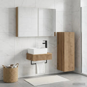 Set di mobili per il bagno 4 pz Rovere Artigianale 3407406