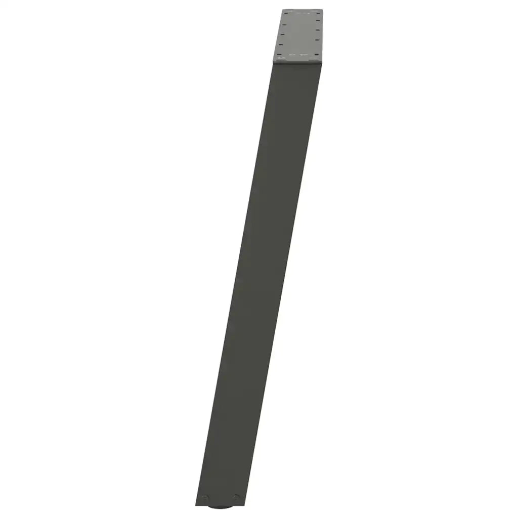 Gambe per tavolo da pranzo a forma di U 2 pz Antracite 70x(72-73) cm Acciaio 4012794
