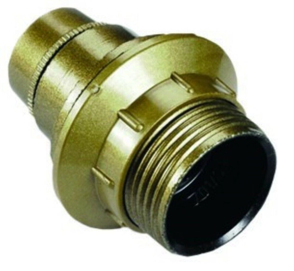 Portalampada E14 Filettato + Ghiera Oro Set 5 Pezzi - Electraline