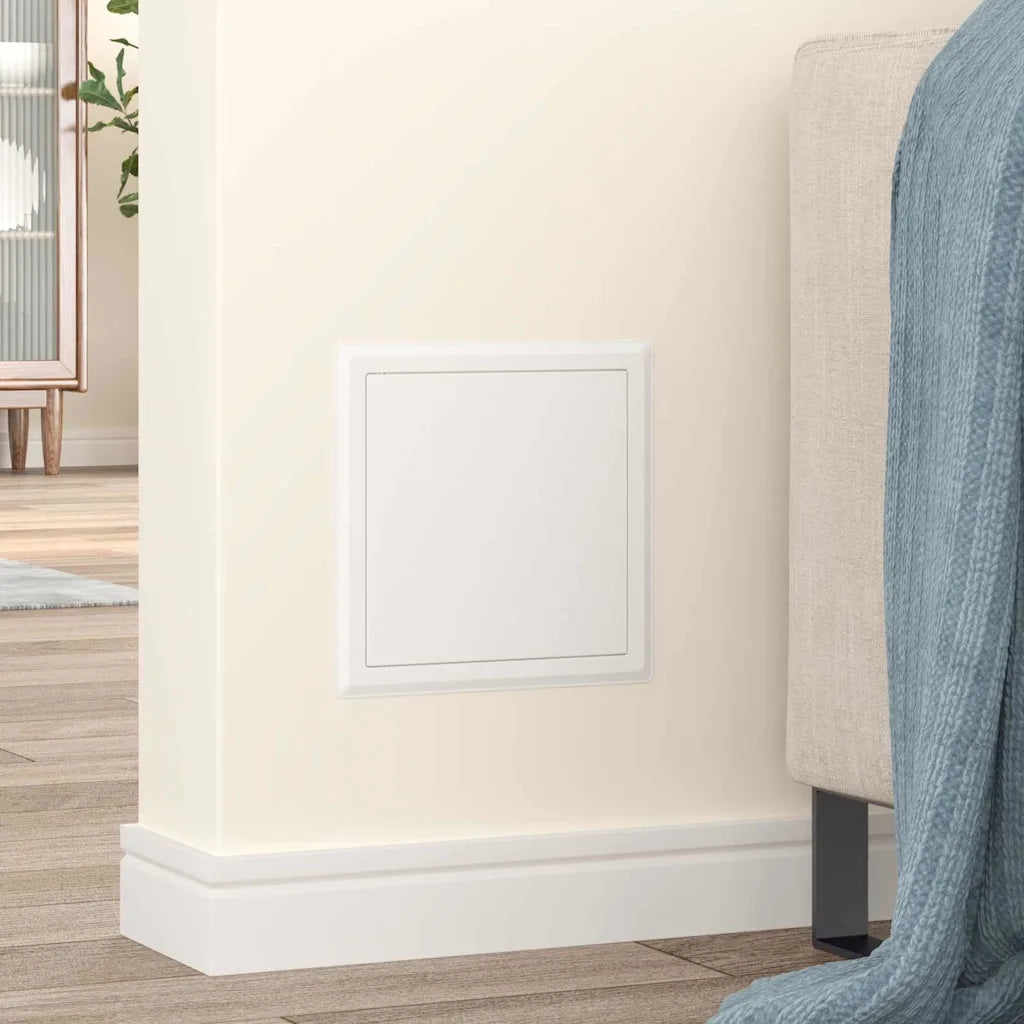 Pannello di Accesso 2 pcs Bianco 23 x 23 x 3 cm Acciaio 42010264
