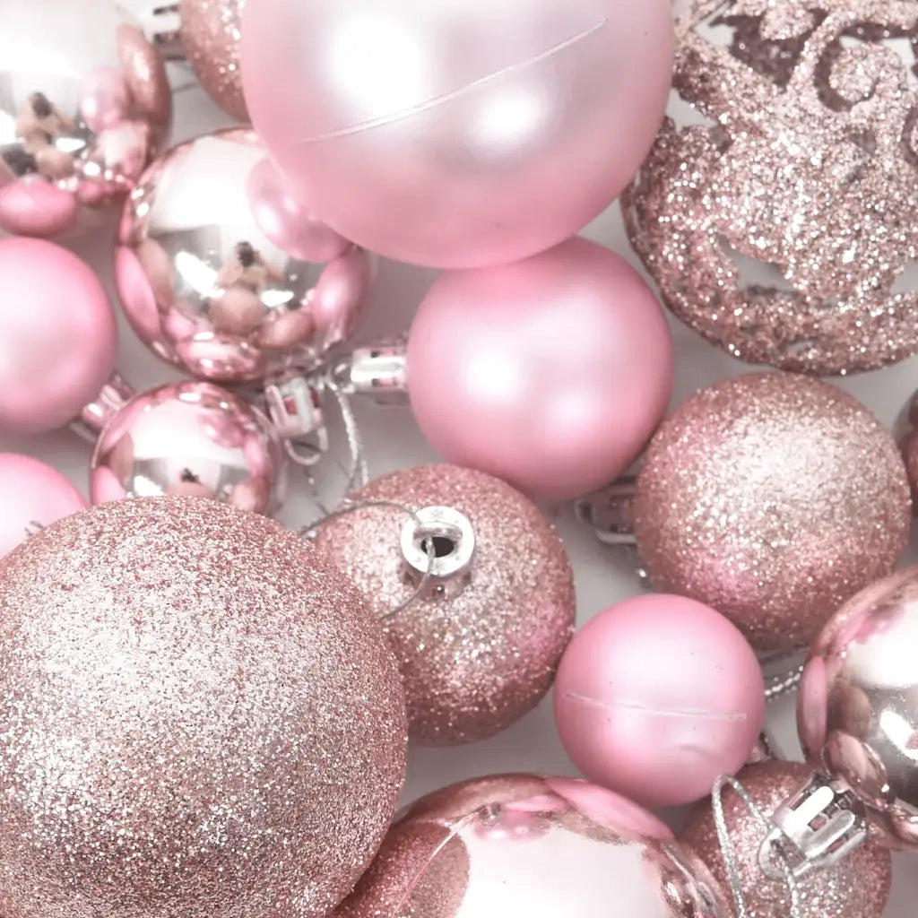 Set Palline di Natale 100 pz-Decorazioni natalizie Rosa