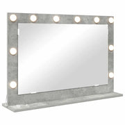 Specchio da Vanit¨¤ Rettangolare Grigio cemento 80 x 55 x 18 cm