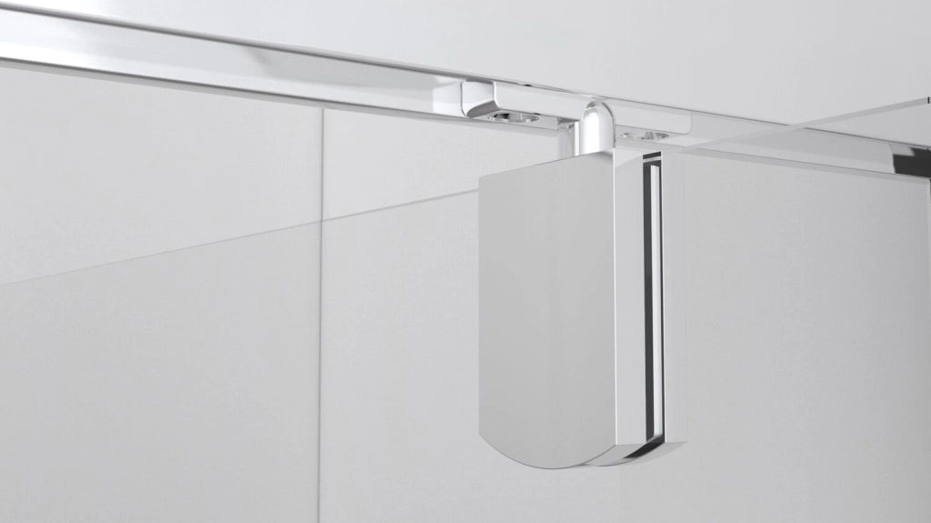 Box doccia nicchia 120 cm porta due battenti H195 cm GINA Cromato