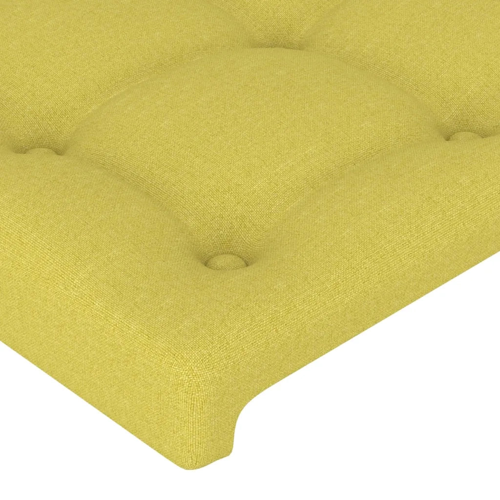 Testiera ad Orecchio Verde 147x16x118/128 cm in Tessuto
