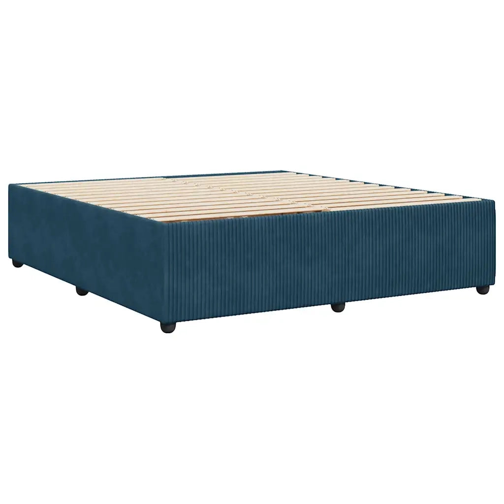 Giroletto-Struttura Letto Blu 200x200 cm in Velluto