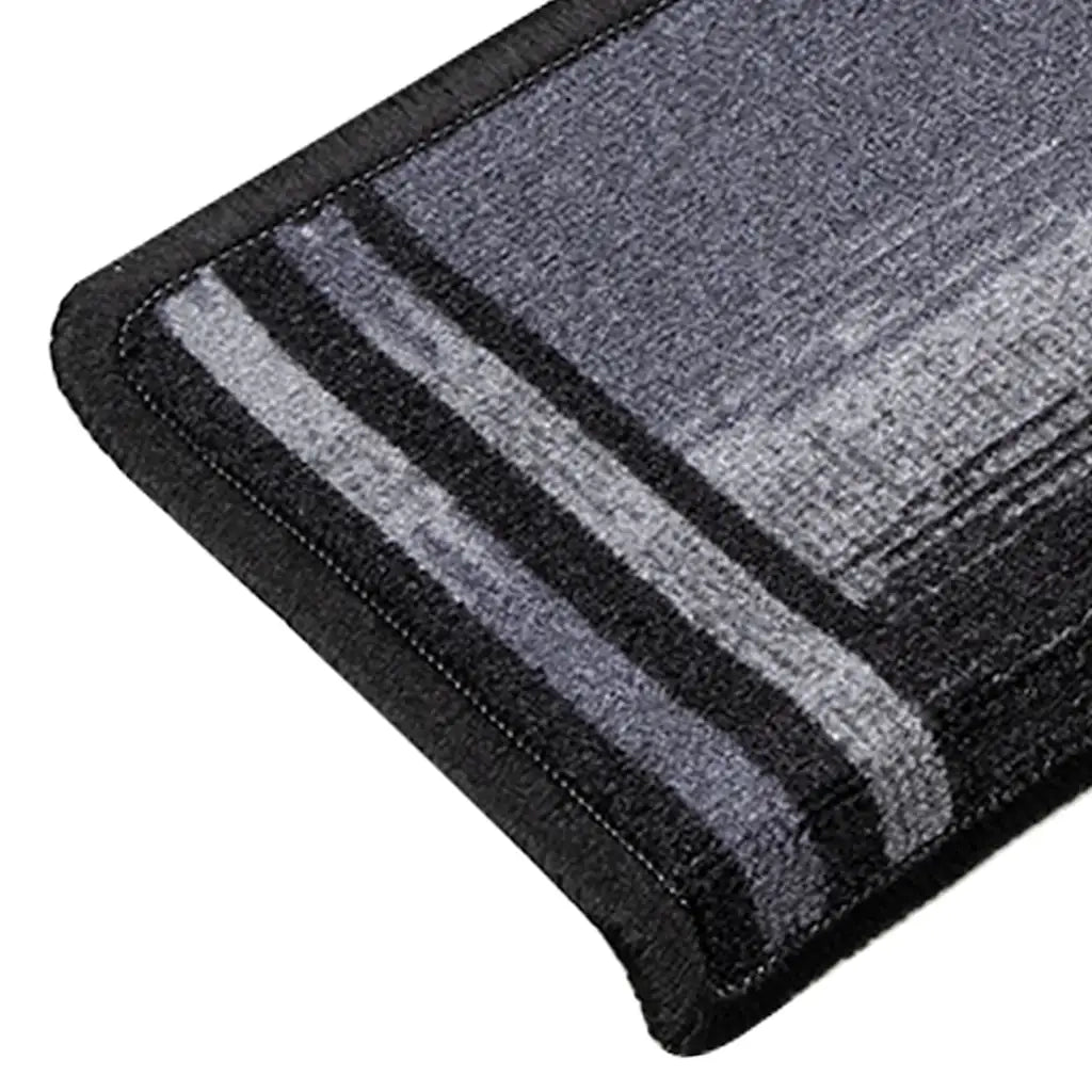 Tappetini per Scale Autoadesivi 5 pz | Gradini per Scale 65x21x4 cm Nero e Grigio