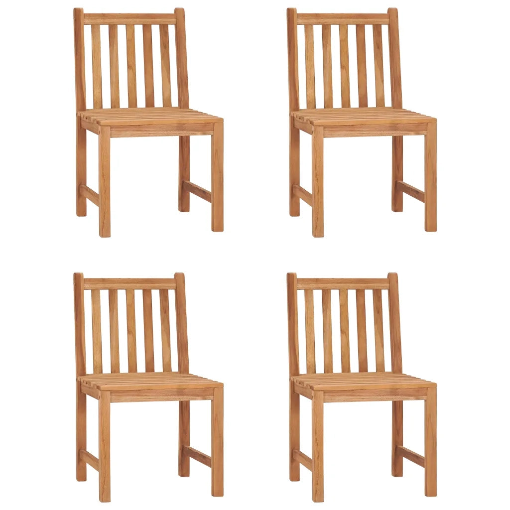 Set da pranzo da giardino 5 pz 120x70 cm in legno massello di teak