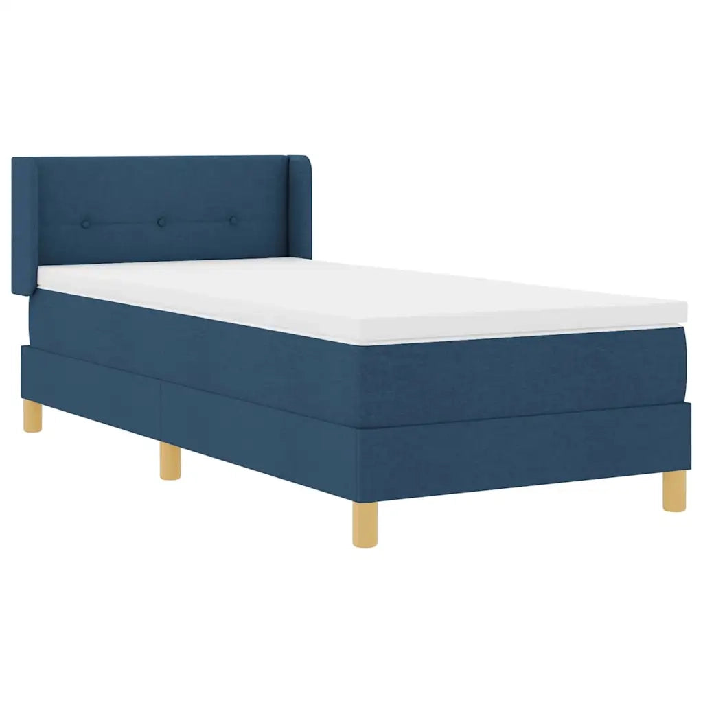 <strong>Letto a Molle< / strong> Blu 100 x 200 cm Tessuto