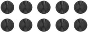 Set di Clip per Cavi di 10 pezzi - Clip per Cavi Self-adesivi - Organizzatore per Cavi - Gomma Elastica Flessibile - Nero - Ideale per Caricabatterie