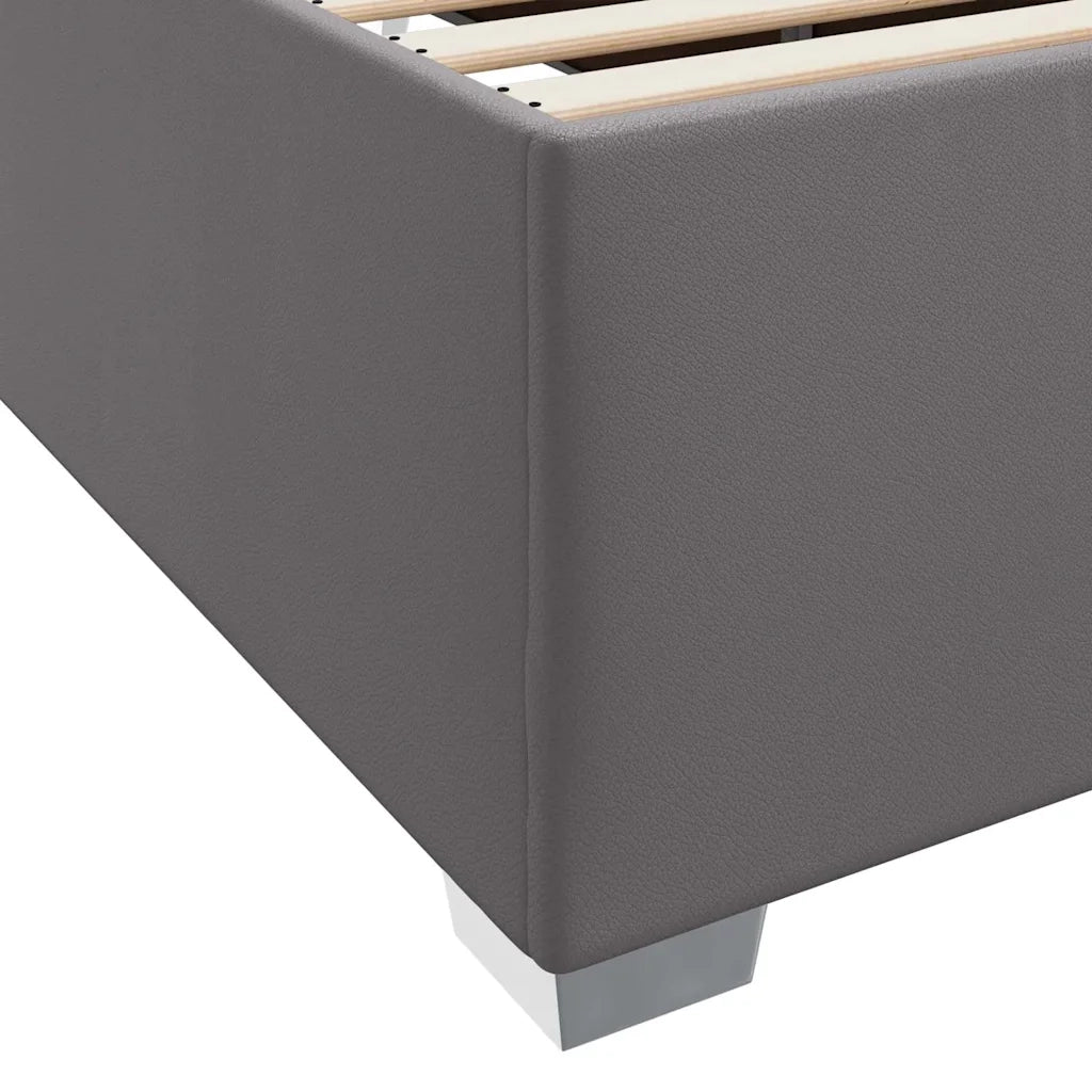 Struttura del letto con materasso Grigio 100 x 200 cm Tessuto 3399228