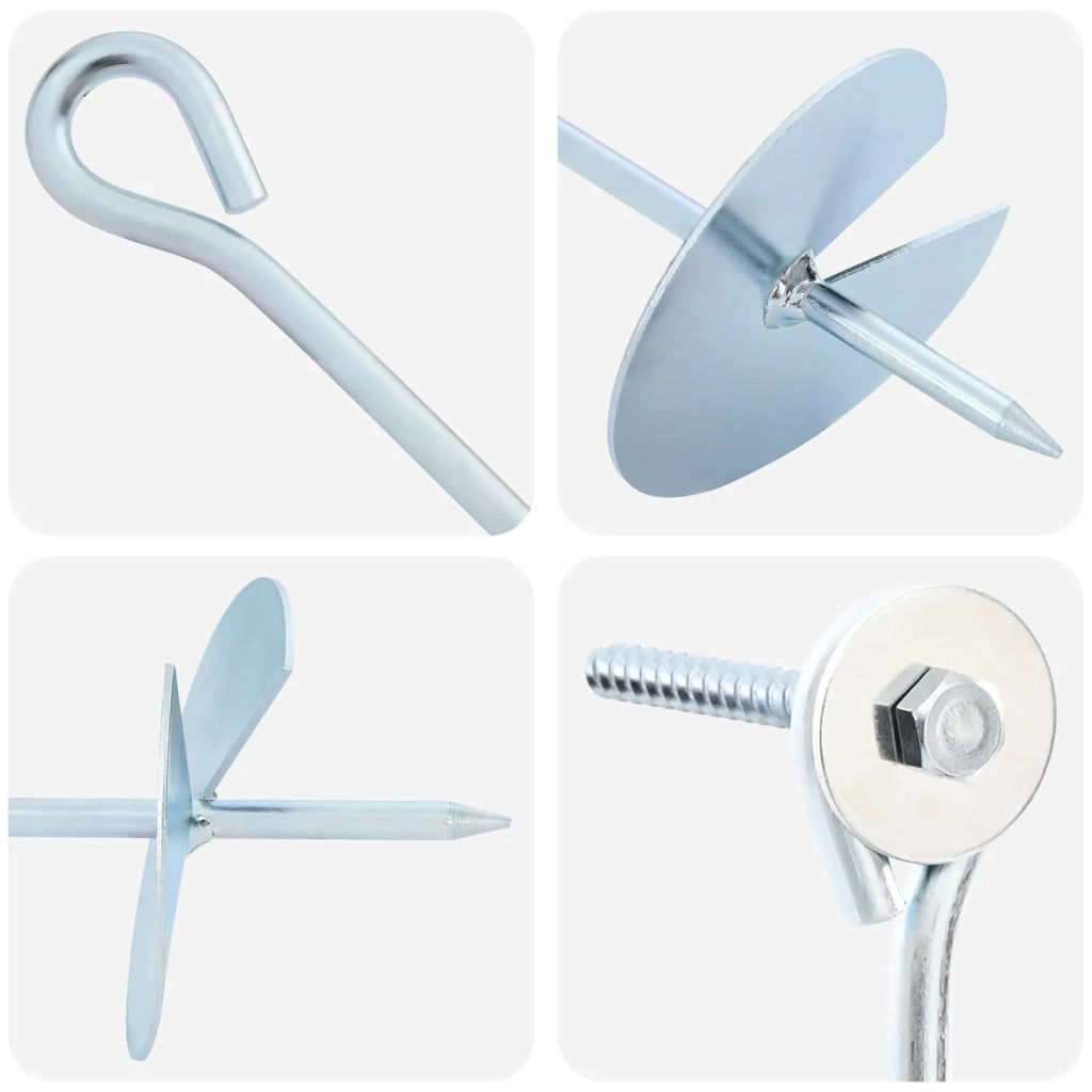 Ancora per Terra 10 pcs Argento Ø10 x 60 cm 42042364