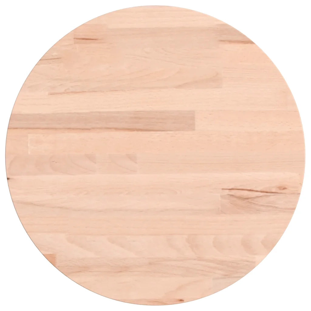 Piano per Tavolo Ø30x1,5 cm Rotondo in Legno Massello di Faggio 355906