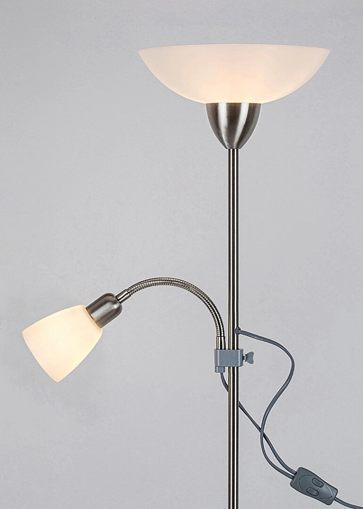 Lampada da terra Rabalux Diana 4067 cromata E27+E14