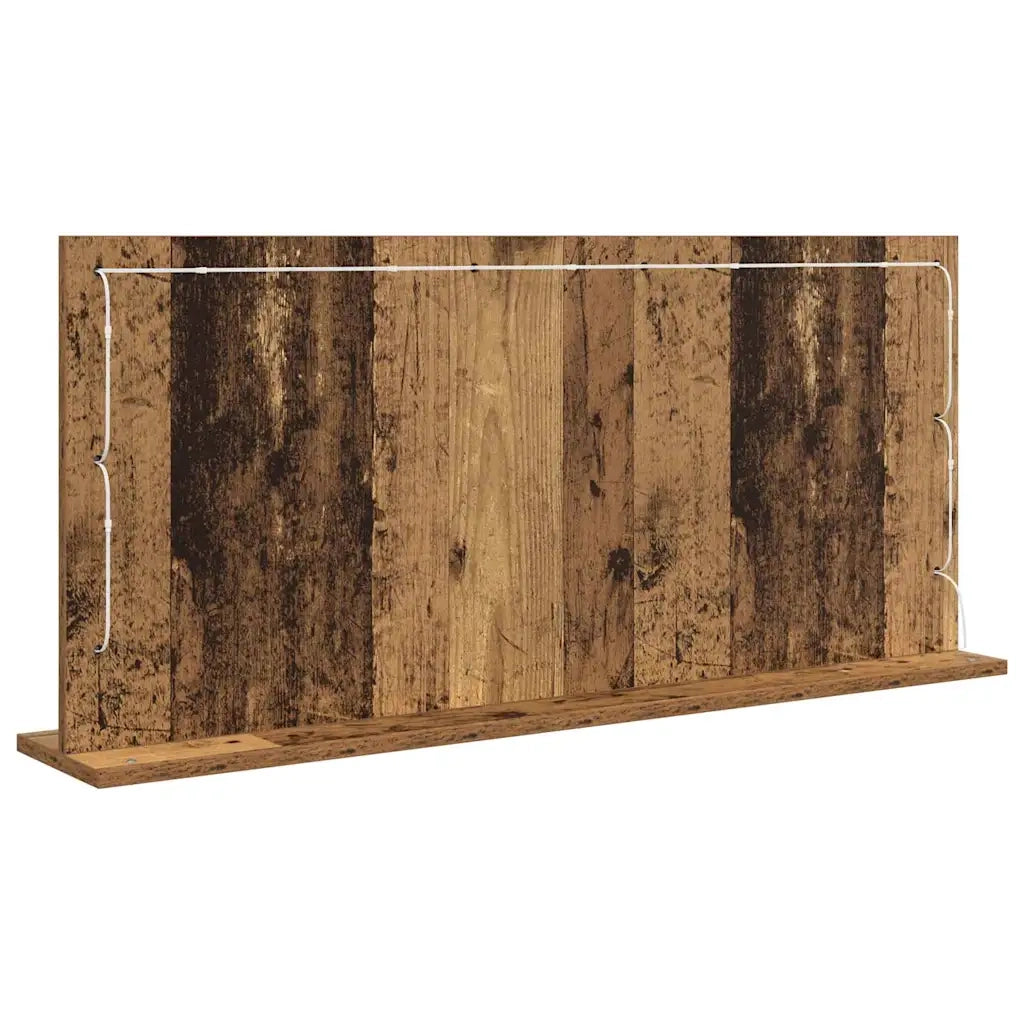 Specchio da Vanit¨¤ Rettangolare Legno vecchio 100 x 45 x 18 cm