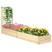 Fioriera con traliccio ¨C Xylo ¨C Legno effetto naturale 230x60x110 cm